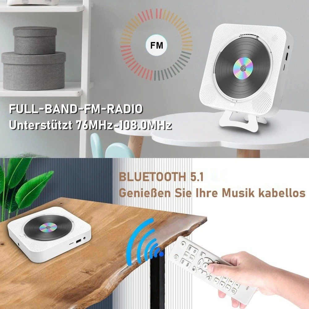 Lettore multimediale & Streamer: Desktop Bluetooth CD Player eingebauten HiFi Lautsprechern – Nuovo (secondo la descrizione) da Kirchdorf AG venduto da Aarereussshop 9