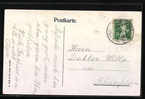 Cartoline postali: Aarau, Aargauische Heilstätte Barmelwei – Usato da Berlin venduto da bartko-reher 1