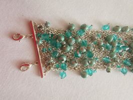 Bracelet fantaisie turquoise, style indien