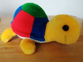 Süsse Stofftier-Schildkröte bunt Kuscheltier Plüschtier
