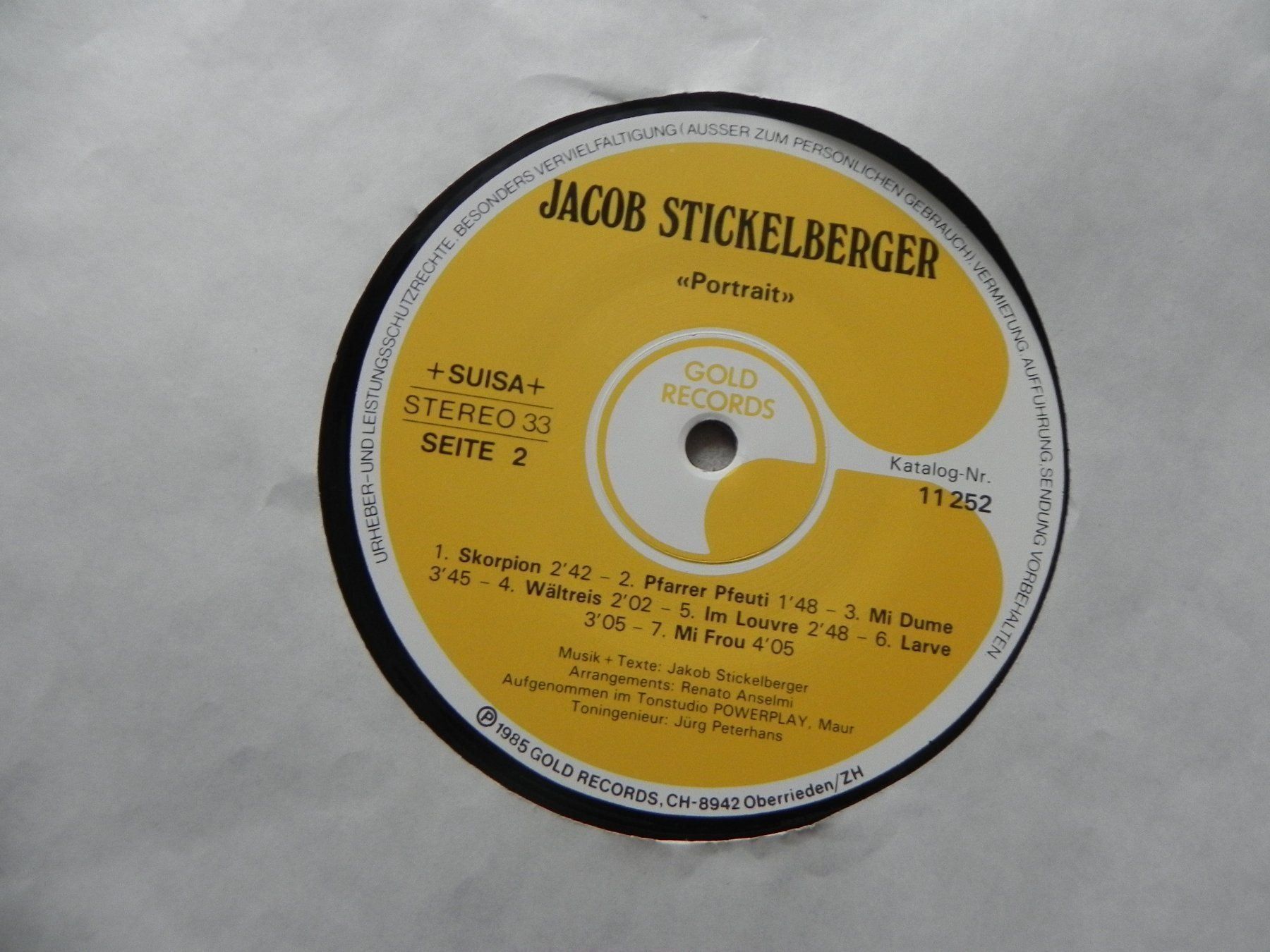Dischi in vinile: LP Berner Troubadur Jacob Stückelberger – Usato da Siebnen venduto da krimsie 4