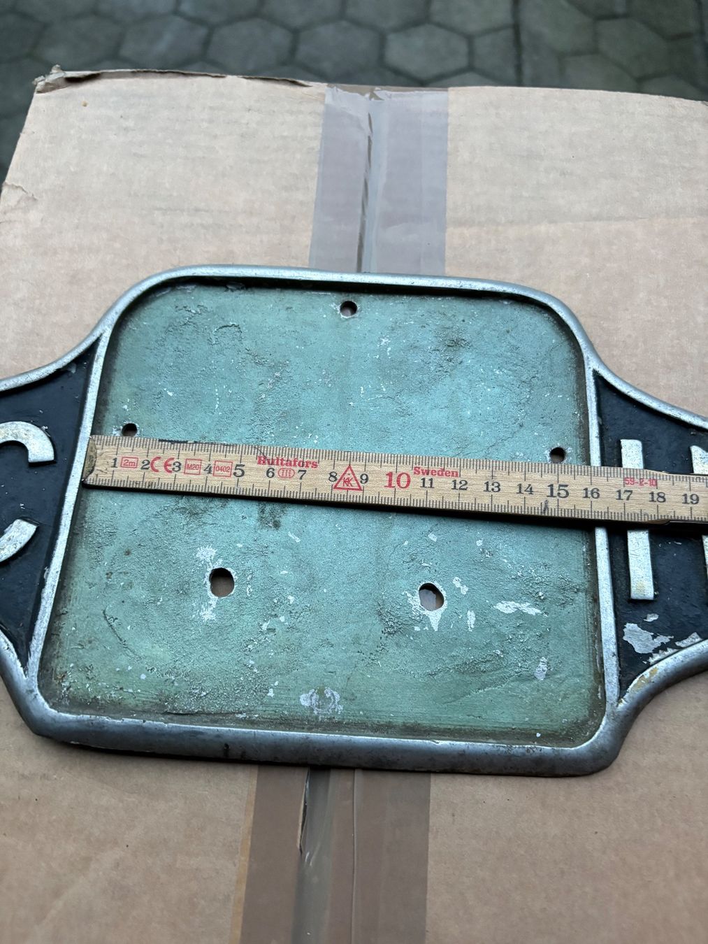 Insegne: Vintage CH-Schild Metall Oldtimer Motorrad – Usato da Wangs venduto da Matchless47 1