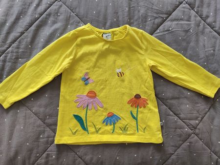 Frugi Langarmshirt gelb 2-3 Jahre 92-98cm NEU
