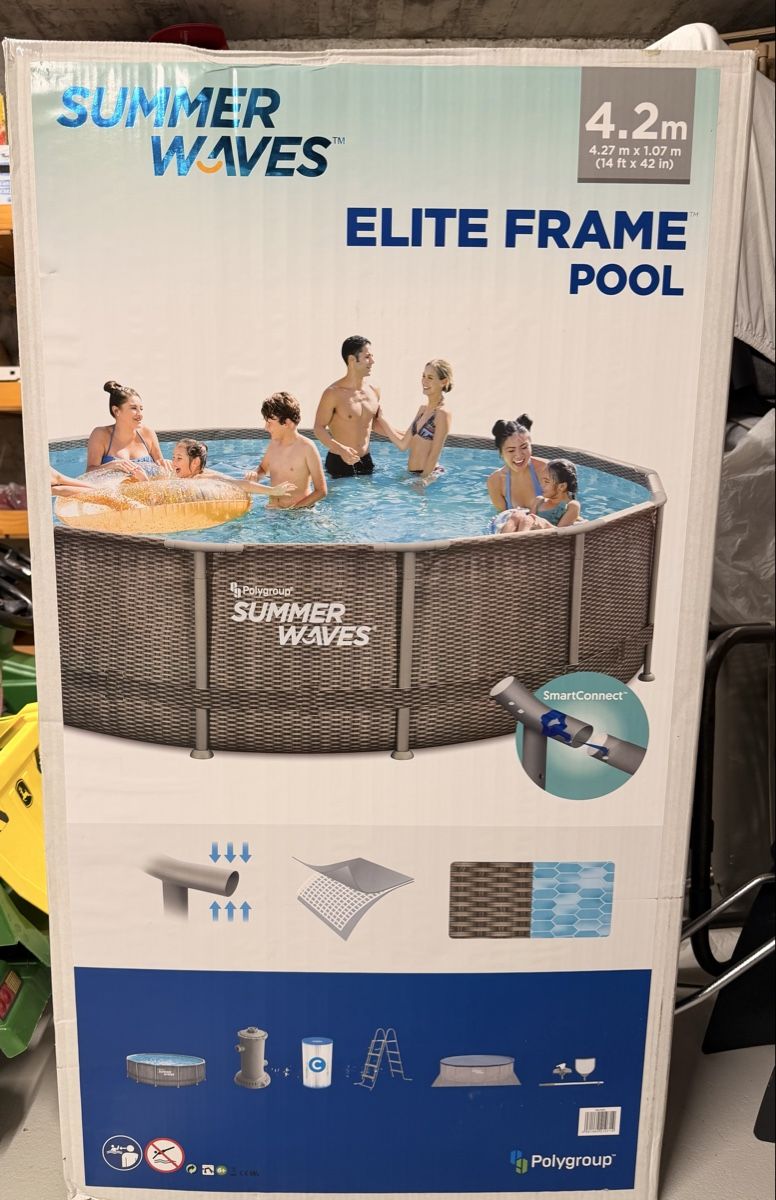 Piscine: Summer Waves Frame Pool, 4.2m, Neu, Originalverpackt – Nuovo e nell'imballaggio originale da Inwil venduto da adriana231