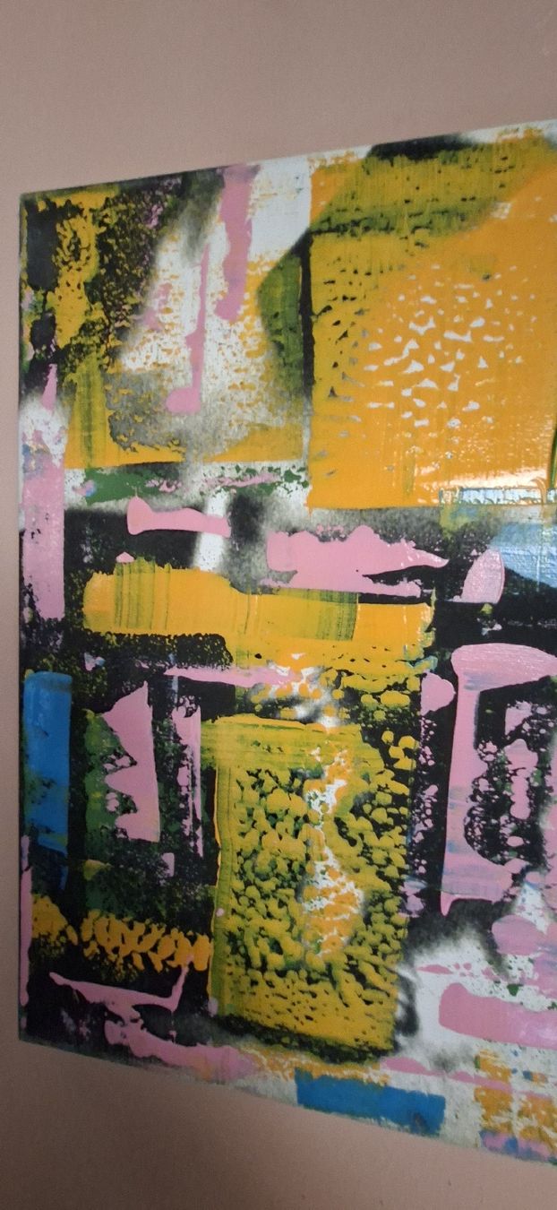Dipinti: Gemälde Sommerfarben handmade 43×47 – Nuovo (secondo la descrizione) da Riehen venduto da Steinbock1970 4