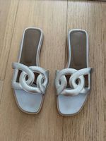 Sandales Hermès argenté 
