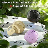 Bluetooth Übersetzer Kopfhörer KI 144 Sprachen weiss