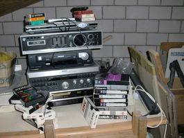 10 stk VHS videokassetten mit div. Filme