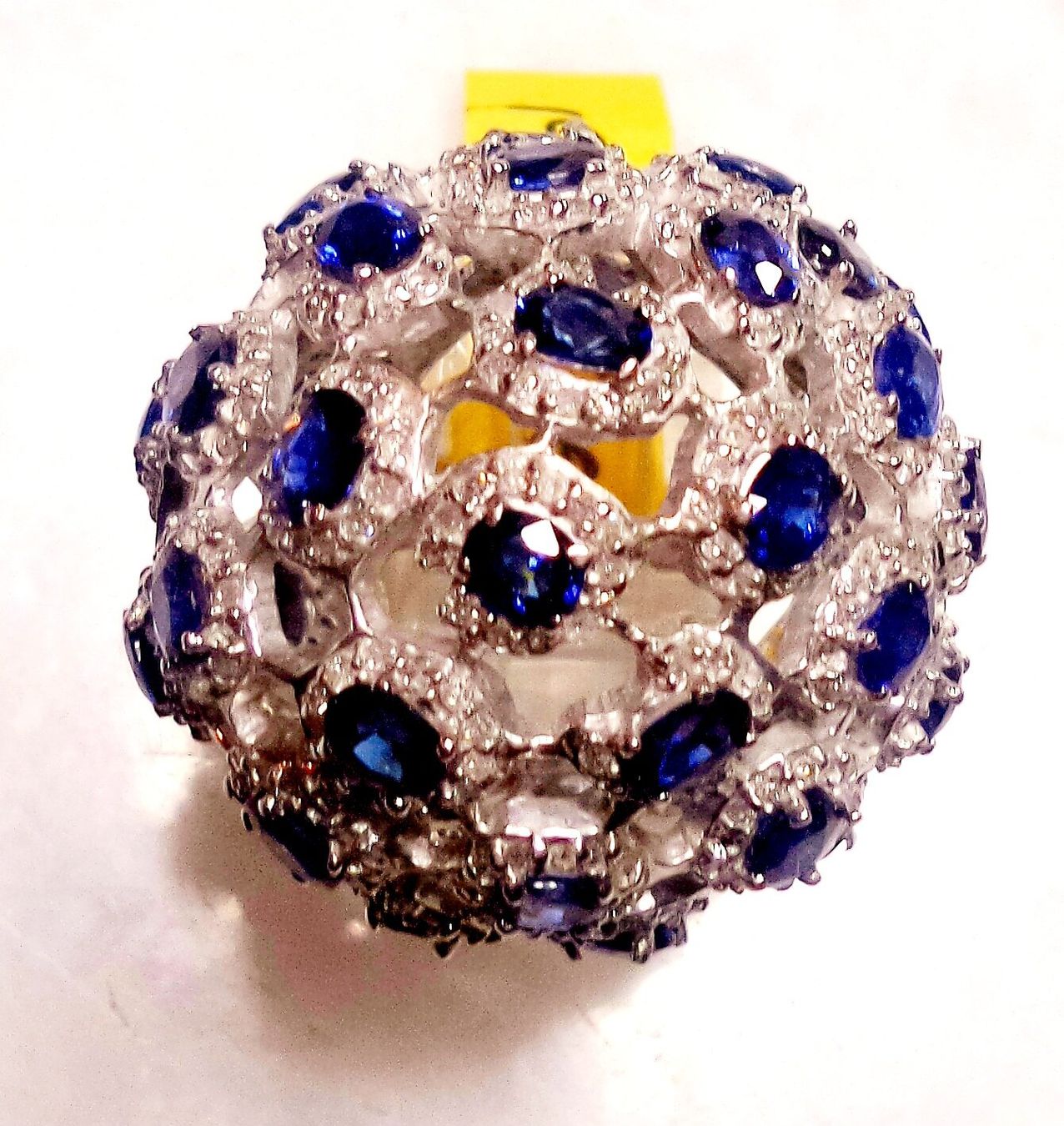 Anelli: Spektakulärer Saphir-Brillant-Ring – Nuovo (secondo la descrizione) da Zürich venduto da Bieter04 5