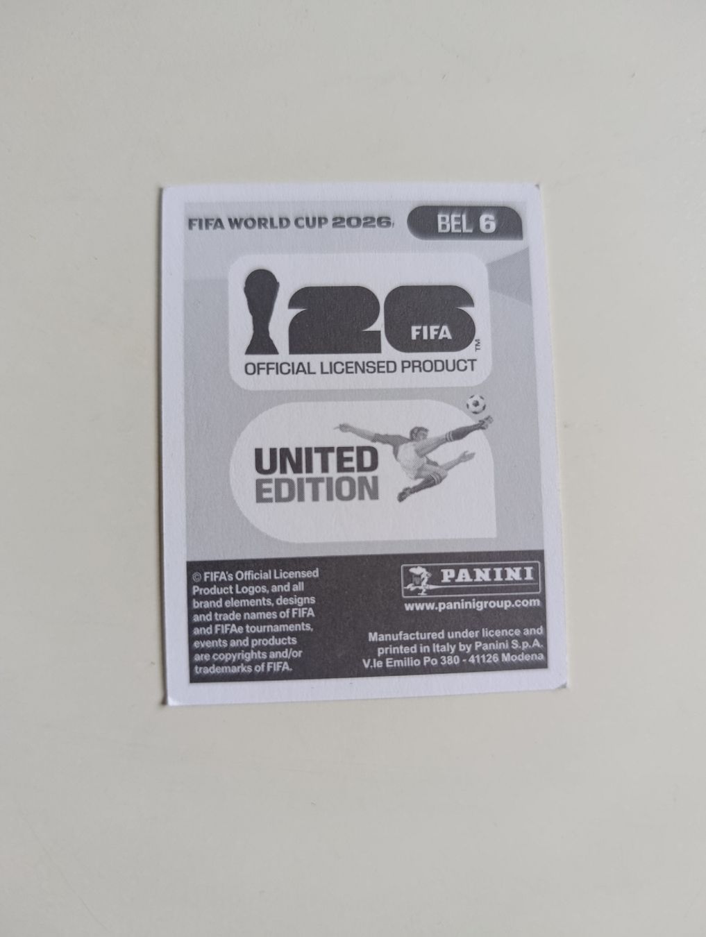 Panini Sammelbilder & Trading cards: Panini World Cup 2026 BEL 6 Mechele – Neu (gemäss Beschreibung) aus Lavey-Village von pas_7xd2 1