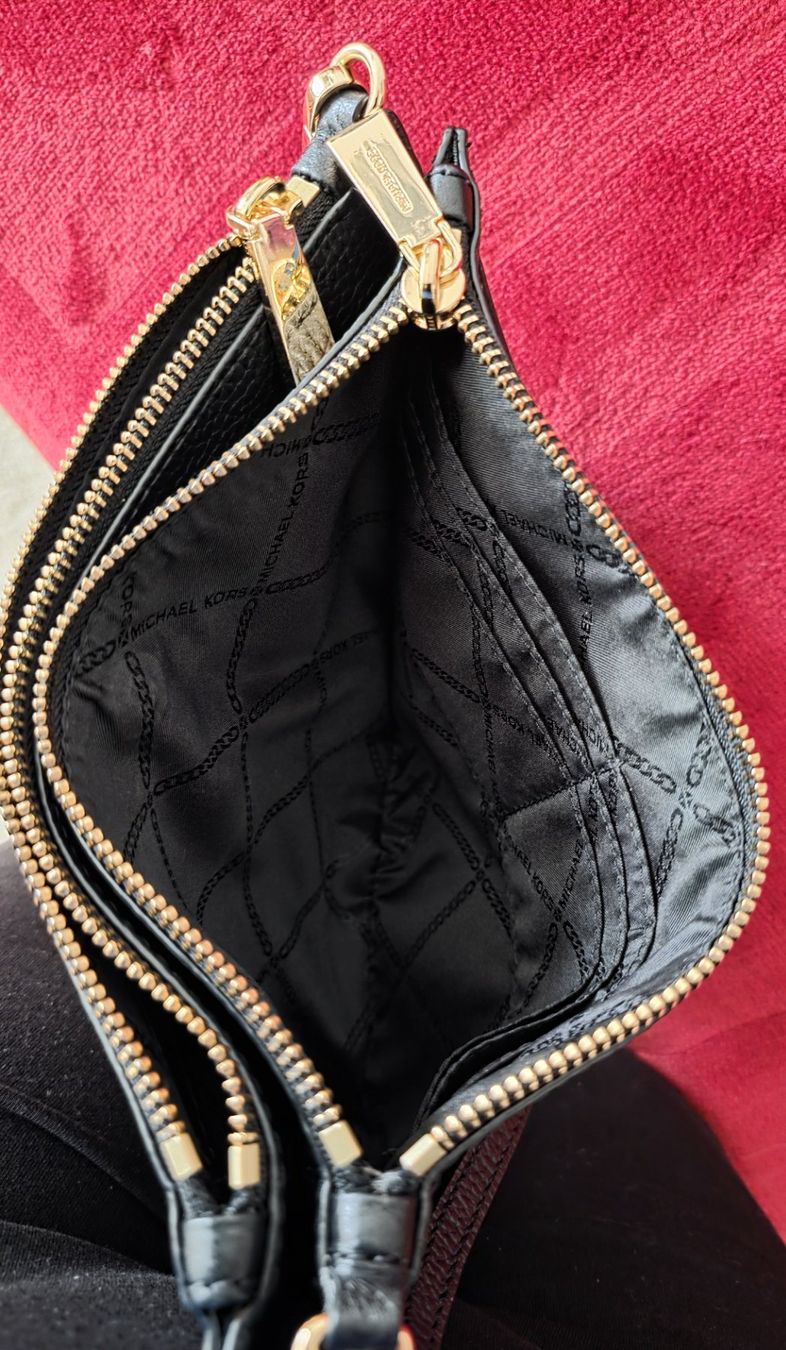 Michael Kors Borse da donna: Original Michael Kors Tasche, schwarz, gold – Usato da Wädenswil venduto da Vegas65 3