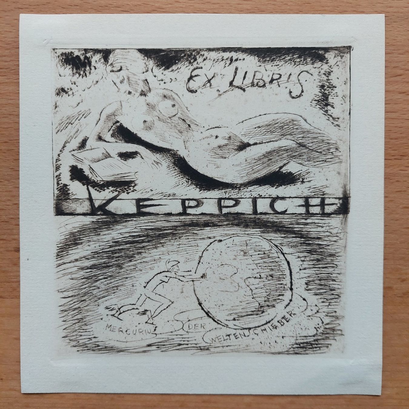 Dipinti: Exlibris Michel Fingesten - Original Radierung Erotik – Usato da Obfelden venduto da Exlibris-Art