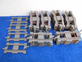 Duplo Eisenbahn Schienen und Brücke in altgrau (Set  241 )