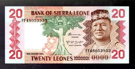 Sierra Leone 20 leones UNZ