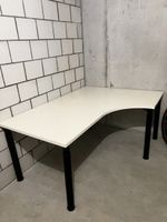 Eckbürotisch, Eckschreibtisch, Ecktisch, Bürotisch, weiss