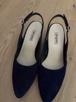 Paul Green Slingpumps dunkelblau Wildleder Zustand gut