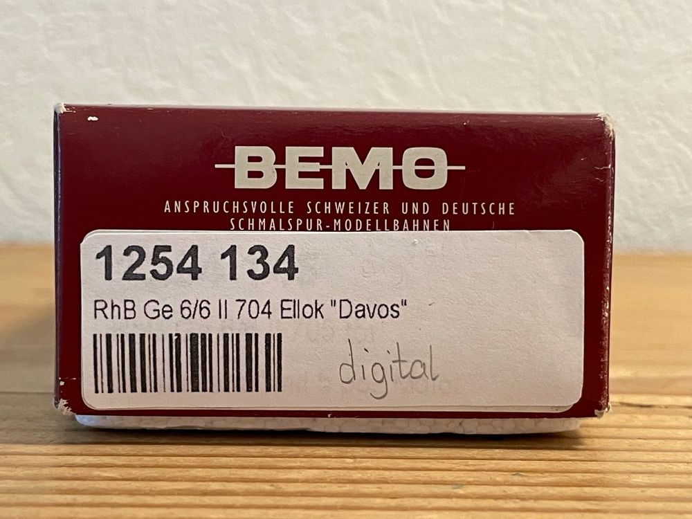 Bemo 1254 134 Ge 6/6 II 704 neurot digital 10