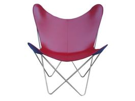 Leder Stuhl BKF Red
