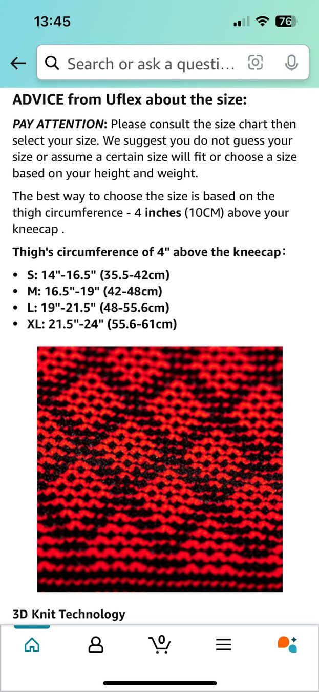 Attrezzature mediche: Uflex Athletics Knee Compression Sleeve Support – Nuovo (secondo la descrizione) da Basel venduto da ann_7w6q 8