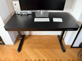 Schreibtisch, elektrisch höhenverstellbar, schwarz