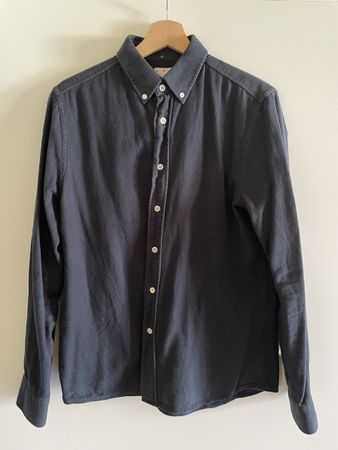 ASKET | Flannel Hemd navy 