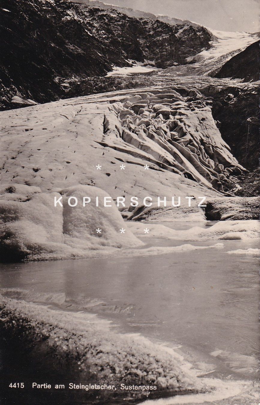 Cartoline postali: Partie am Steingletscher, Sustenpass /bo – Usato da Hombrechtikon venduto da Rudolf07