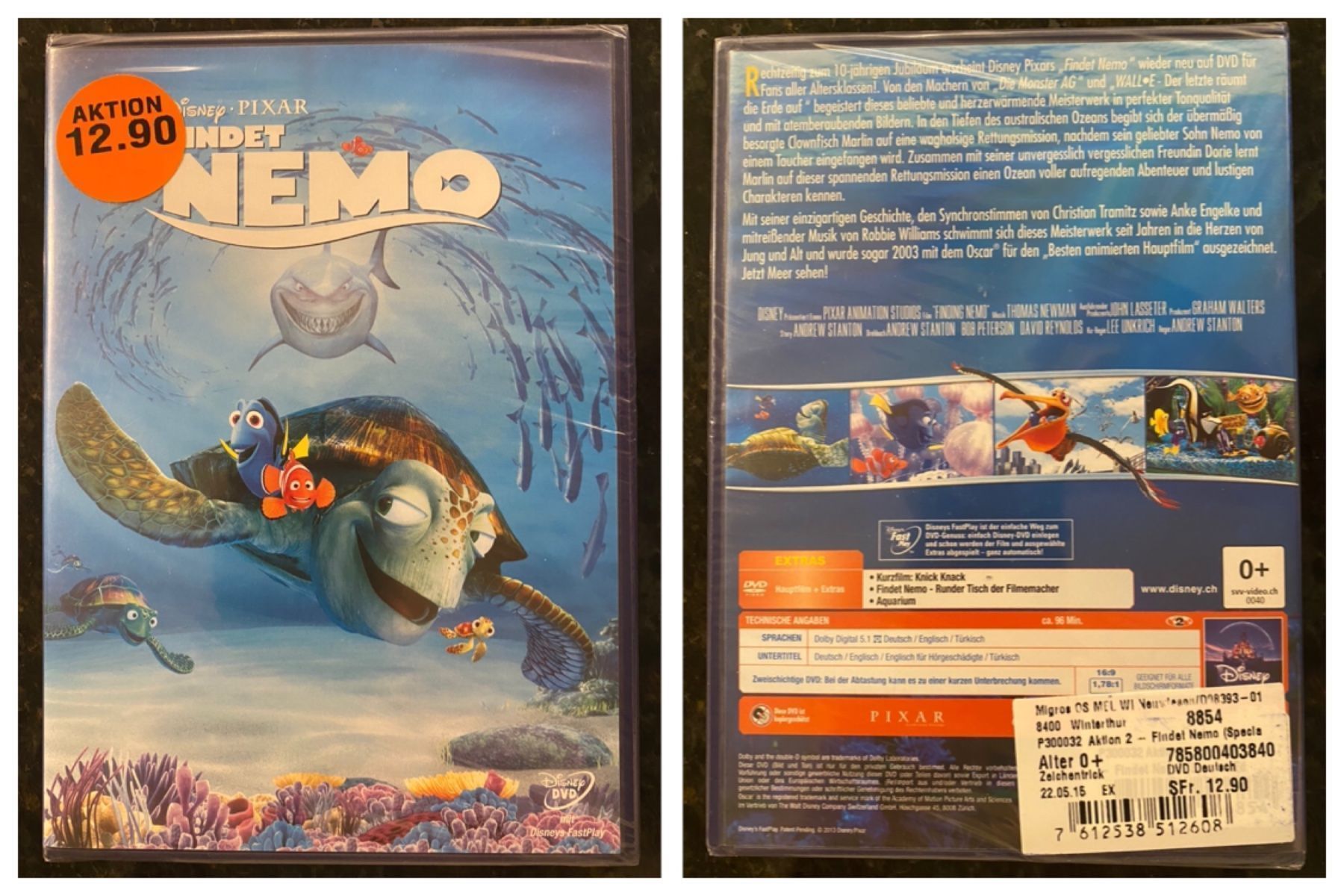 Tutti i DVDs: Neu** DVD Findet Nemo – Nuovo e nell'imballaggio originale da Zollikon venduto da Krenapf