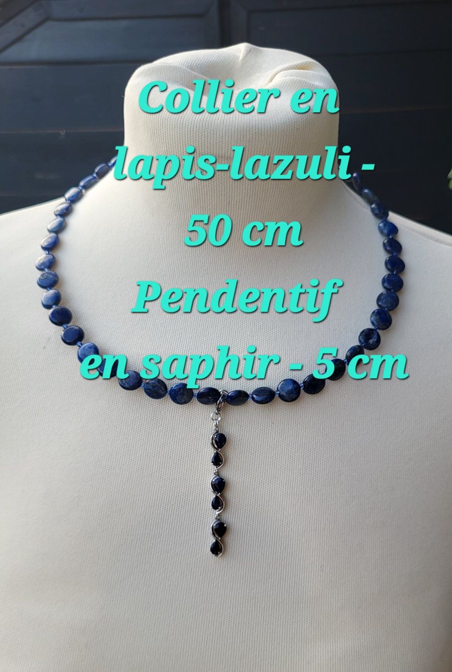 Catenine: Collier lazurite &saphir – Nuovo e nell'imballaggio originale da Fribourg venduto da VictoriaShop7 5