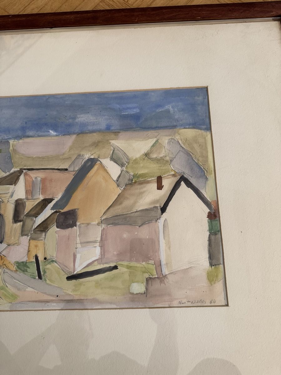 Gemälde: Kurt Weber – Aquarell 1964 – Gebraucht aus Buchs AG von ChrizZa 3