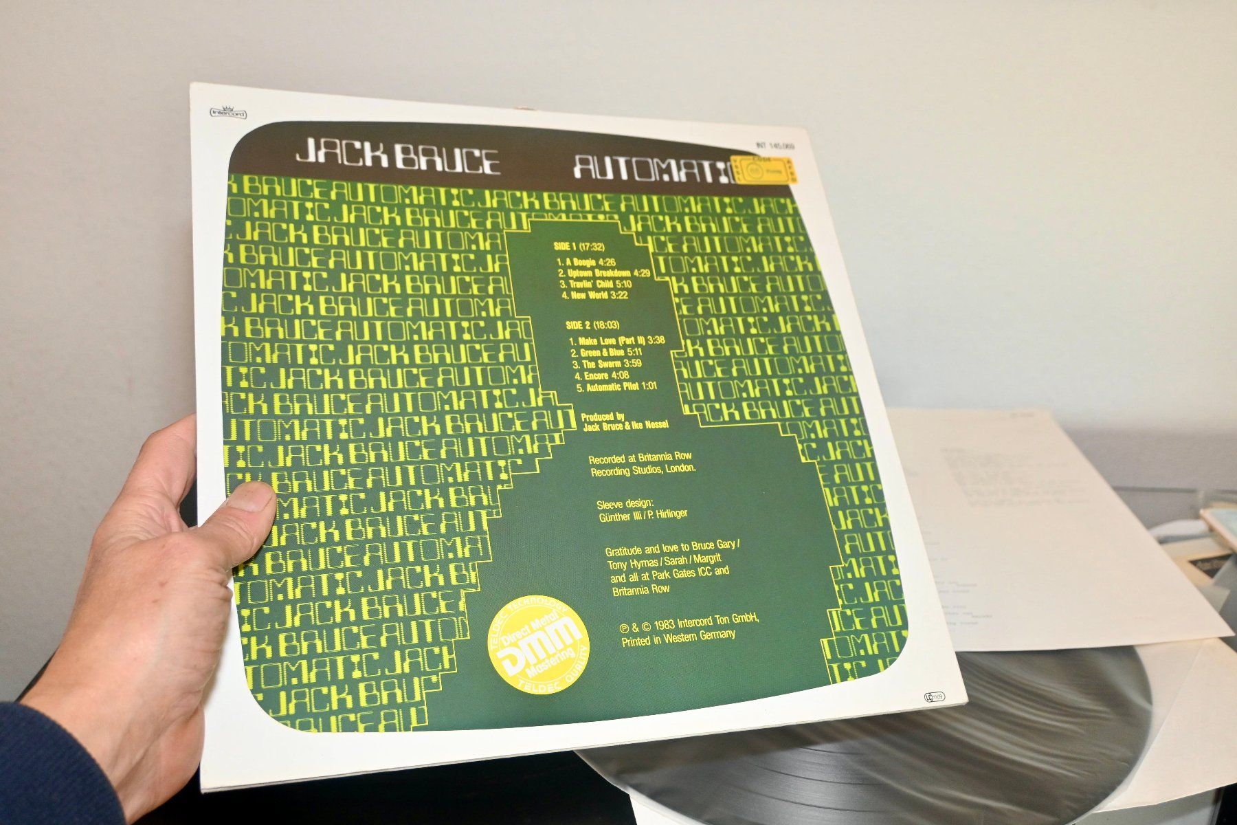Dischi in vinile: Jack Bruce – Automatic GERMANY LP 1983 m/OIS – Usato da Pfaffhausen venduto da mono_rec 1