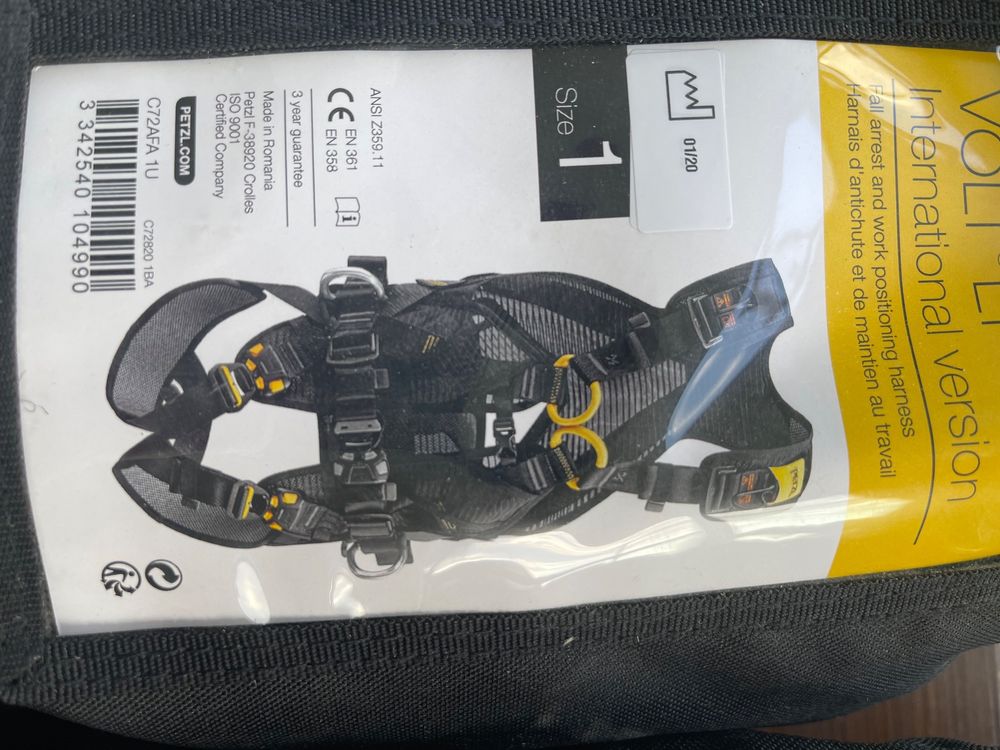 Petzl VOLT WIND » Auffanggurt & Rückhaltegurt