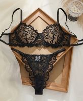 Unterwäsche-Set:BH-String-Tanga-Spitzen-Unterwäsche Grösse S