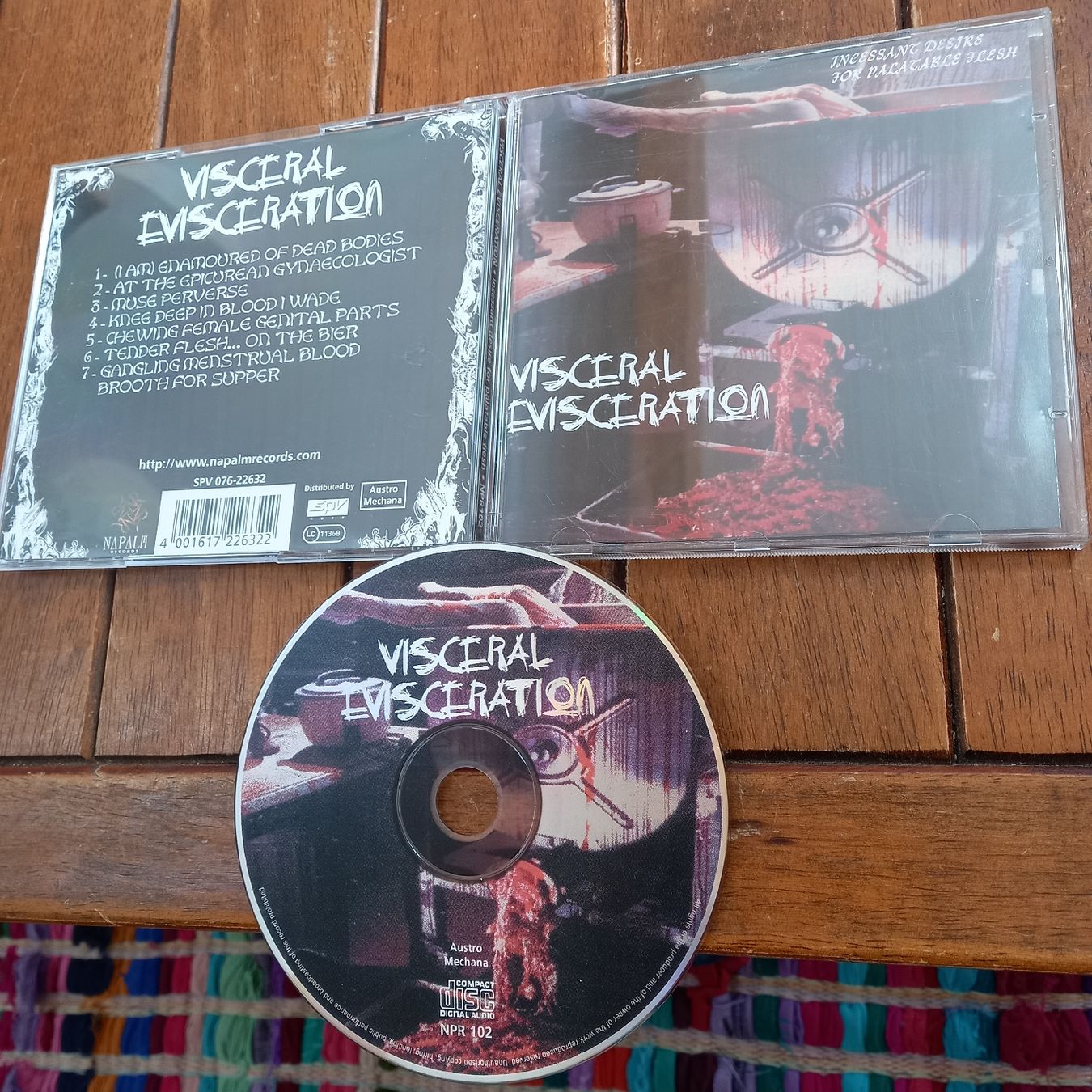 CD: visceral evisceration- incessant... – Usato da St-Cergue venduto da VeganWarrior