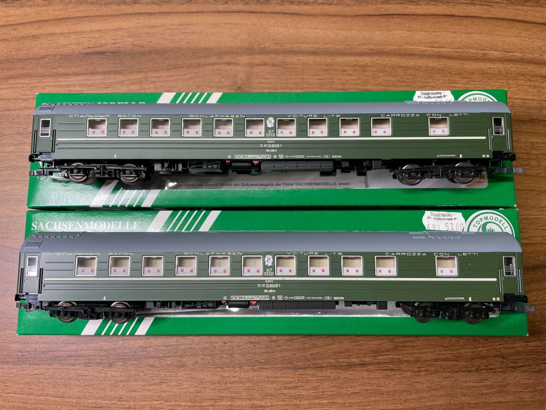 Modellini di ferrovie: Sachsenmodell Schlafwagen der SZD in DC – Usato da Villmergen venduto da Mfritz 1