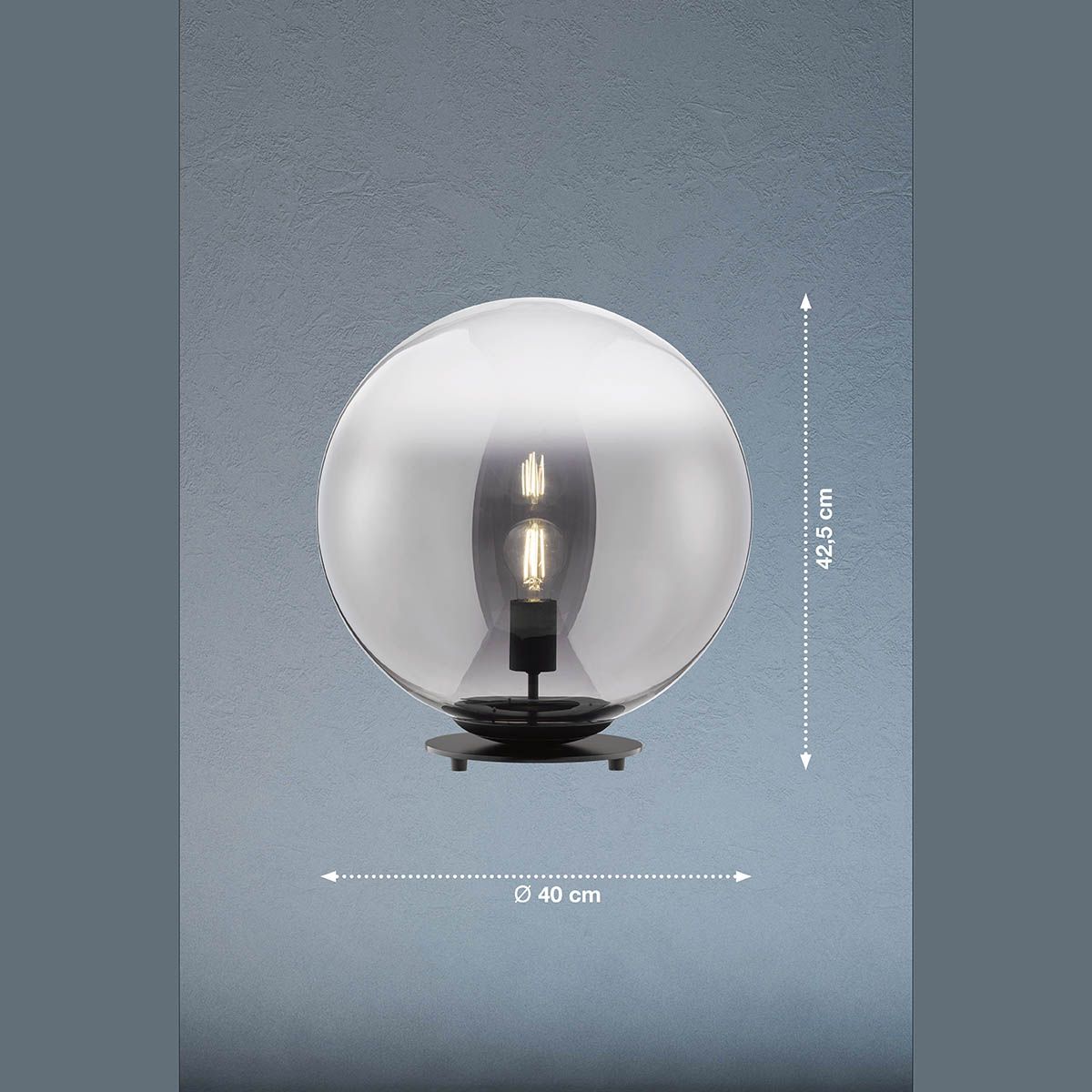 Lampen: Tischleuchte, Rauchfarbig, 40 cm Ø, IP20 – Neu (gemäss Beschreibung) aus Kreuzlingen von Smart-Light 2