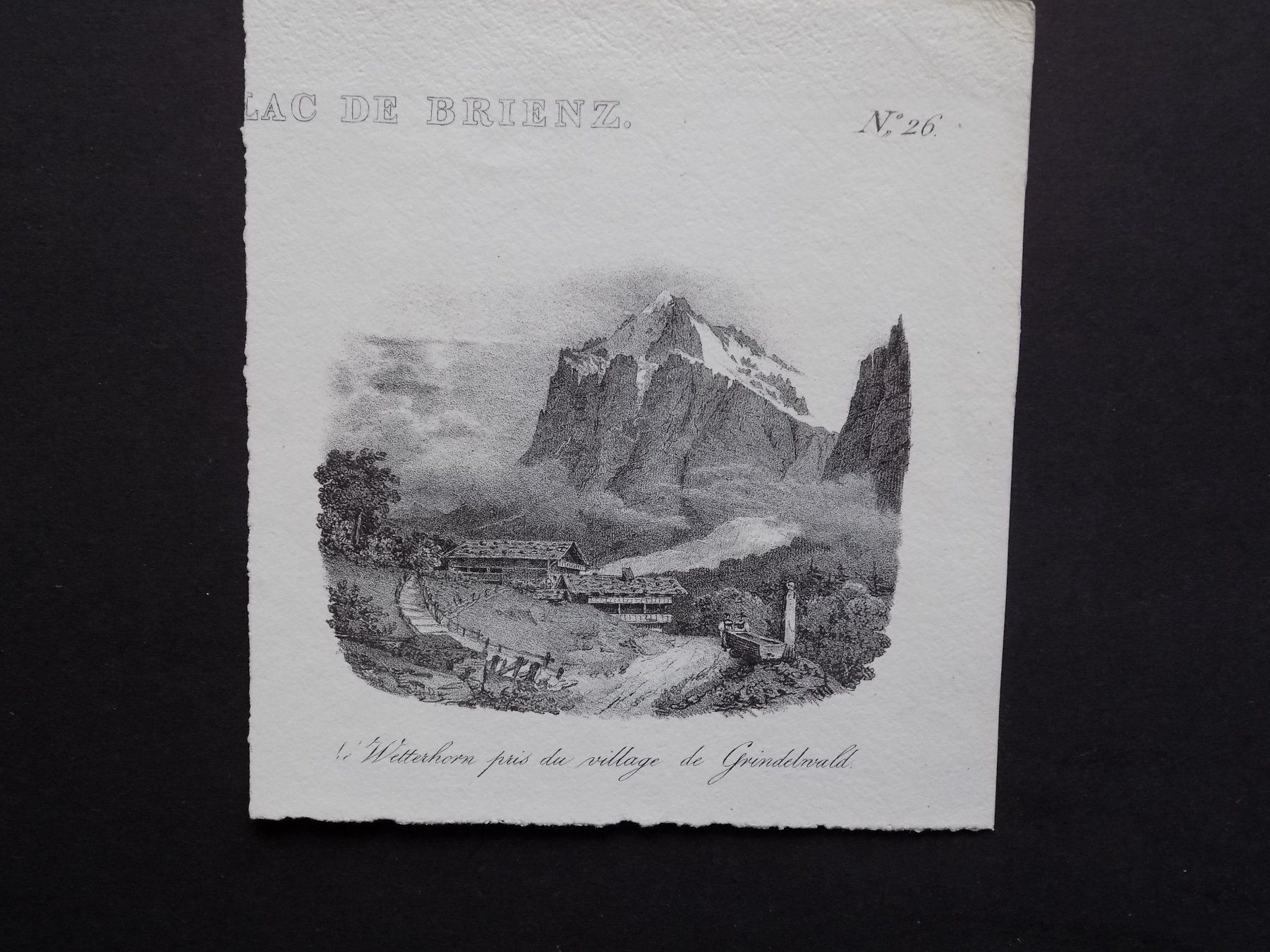 Incisioni: Wetterhorn von Grindelwald aus – Usato da Risch venduto da Rischli15