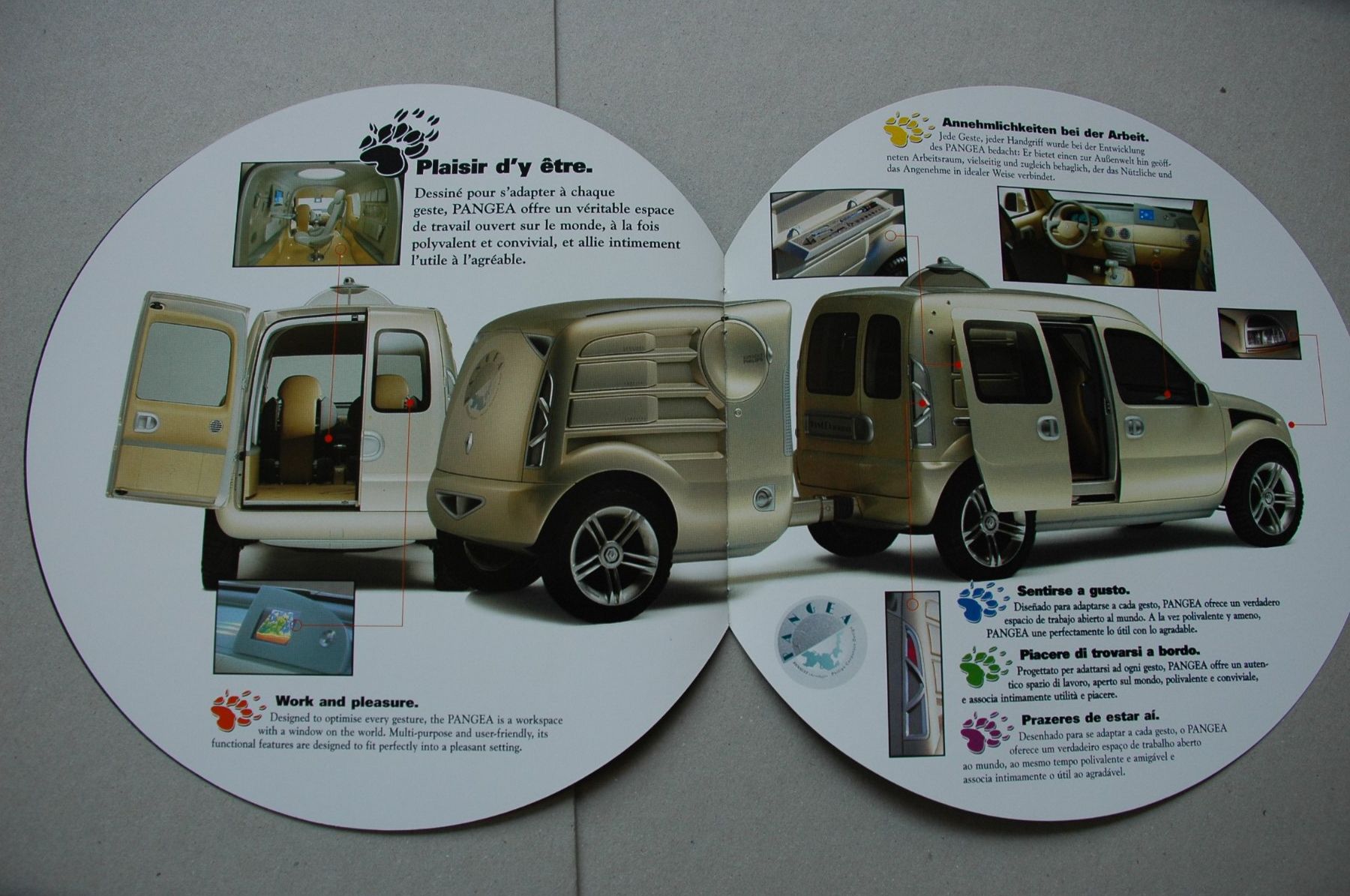 Renault Documenti: Concept Car Renault Pangea - Original-Prospekt – Nuovo (secondo la descrizione) da Malans GR venduto da Chueche427 4