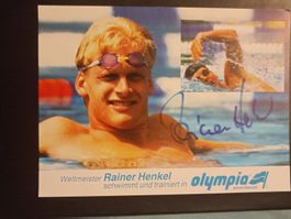 Rainer Henkel -  Olympia Bronze & Weltmeister- handsigiert
