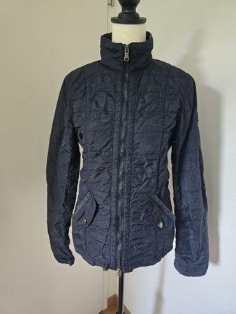 Marc O'Polo Steppjacke Gr. 36 – Dunkelblau Ellbogenpatches 