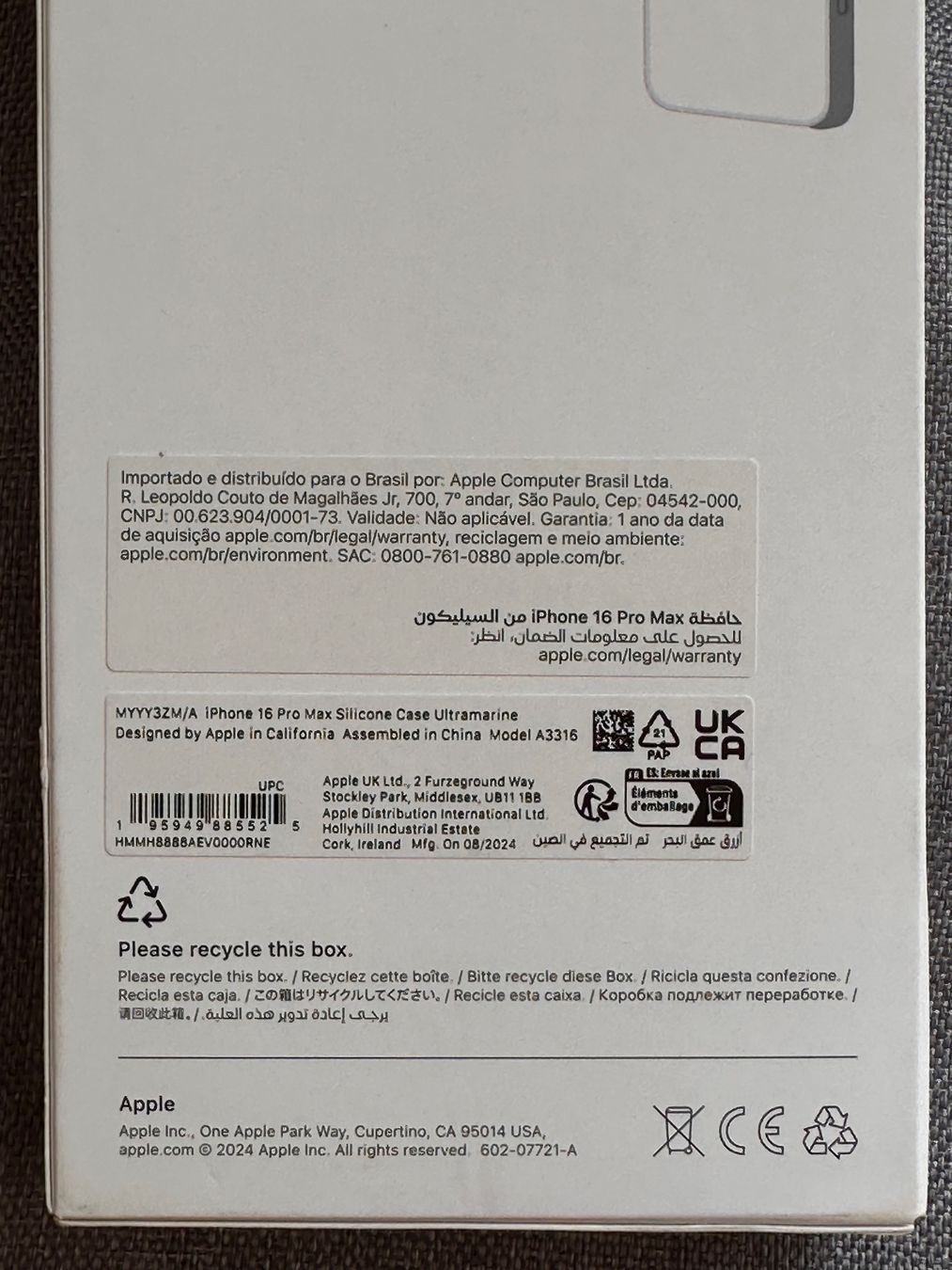 Apple Telefoni cellulari / Smartphones: Apple Hülle iPhone 16 Pro Max NEU/OVP – Nuovo e nell'imballaggio originale da Bremgarten AG venduto da vom_ss66 5