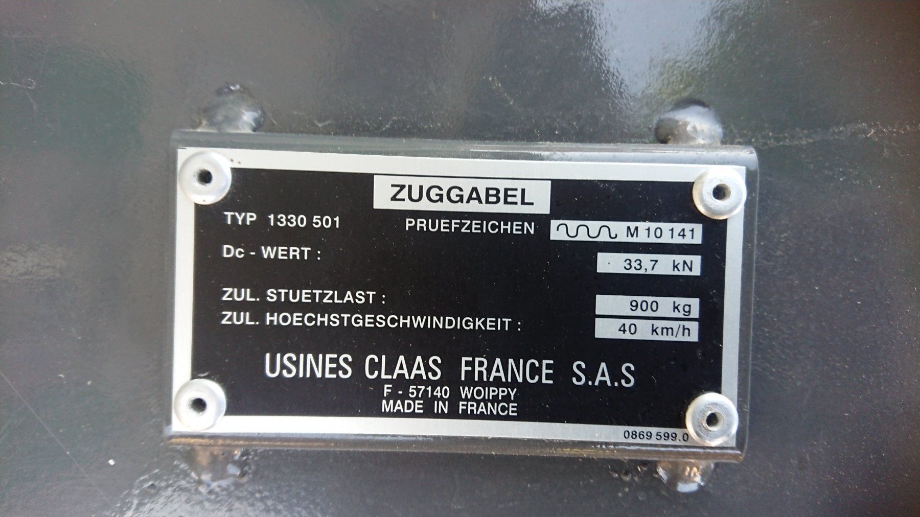 Altro per industria metallurgica: Claas Quadrant Deichsel Zuggabel – Usato da Rüeggisberg venduto da rapidu 2