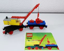 LEGO EISENBAHN 134 MOBILER KRAN MIT WAGON