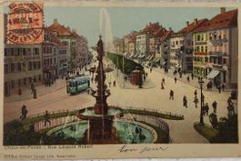 LA CHAUX-DE-FONDS  - Hôtel Fleur de Lys - Tram - 1905