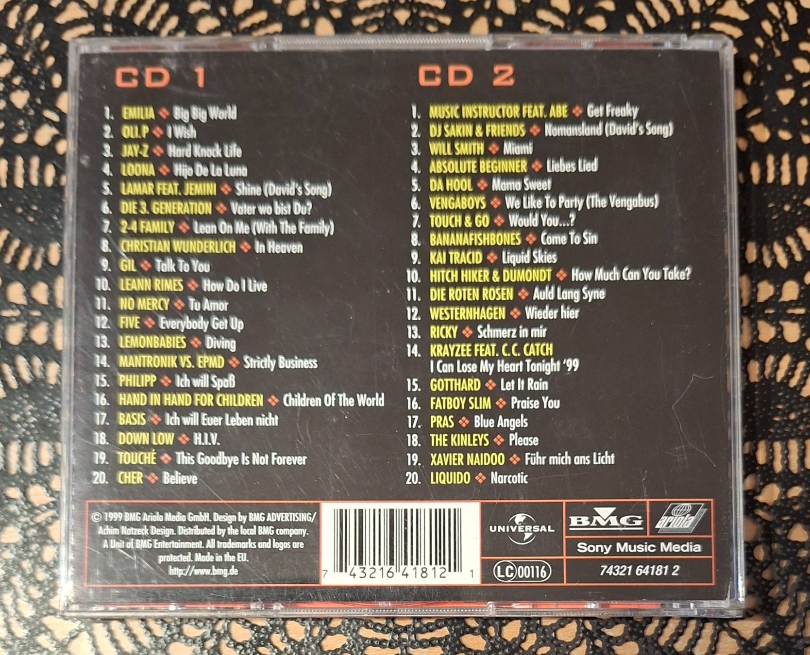CD: Just The Best Vol. 1-99, 2CD Hit Compilation Sampler 1999 – Usato da Schönenberg TG venduto da breiti12 1