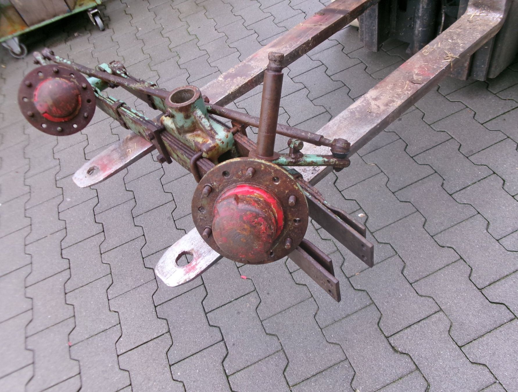 Bührer Trattori: Bührer -Spezial  - Blattfedervorderachse – Difettoso da Eschenbach SG venduto da GM-29 2