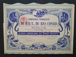 Compagnie Française du Haut & du Bas Congo. 1929.