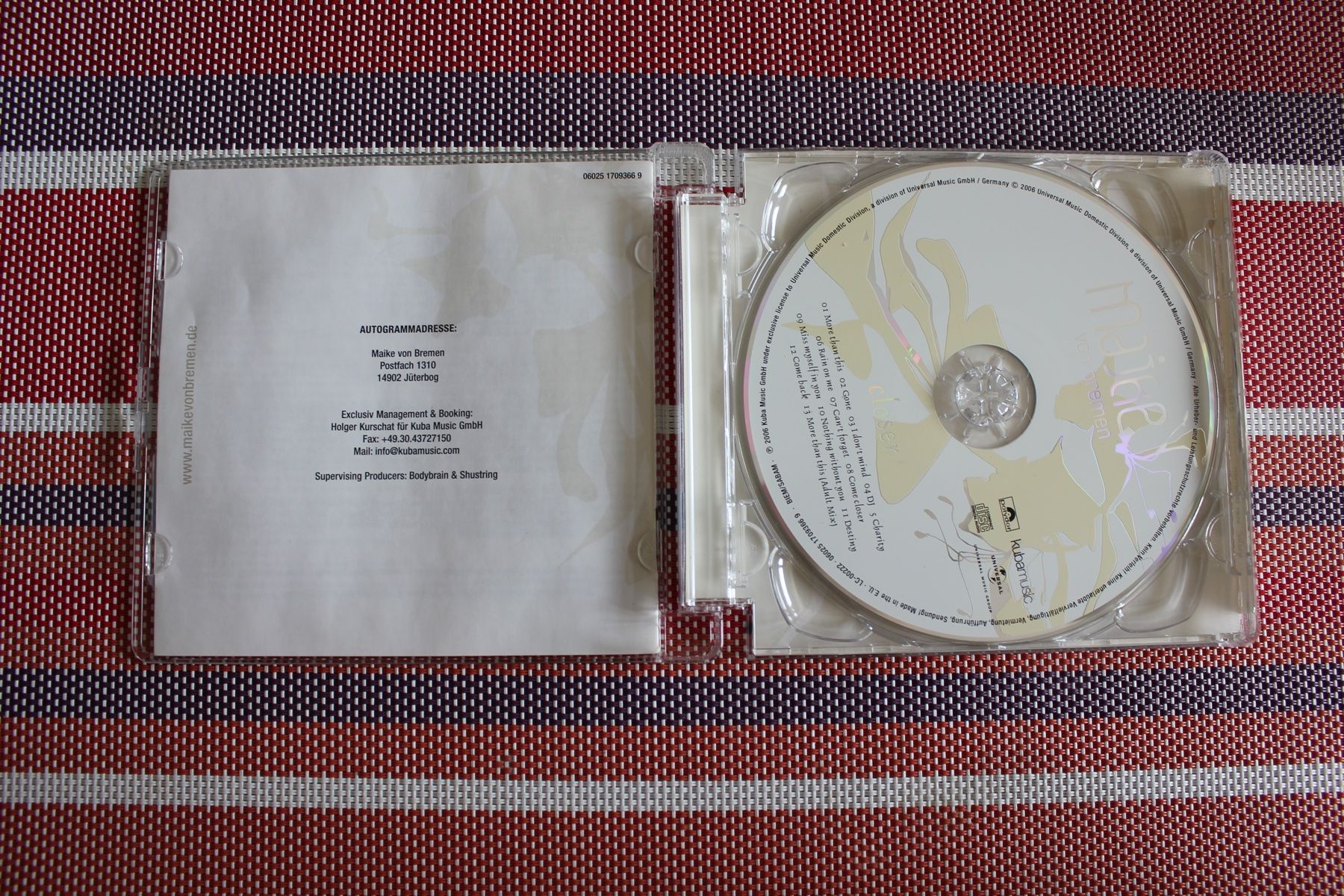 CD: Closer von Maike Von Bremen | CD | – Usato da Geroldswil venduto da CD-Verkauf-2022 1
