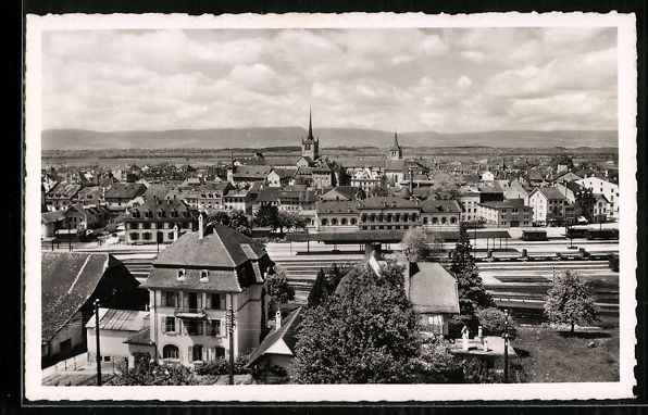 Cartoline postali: AK Payerne, Vue generale – Usato da Berlin venduto da bartko-reher