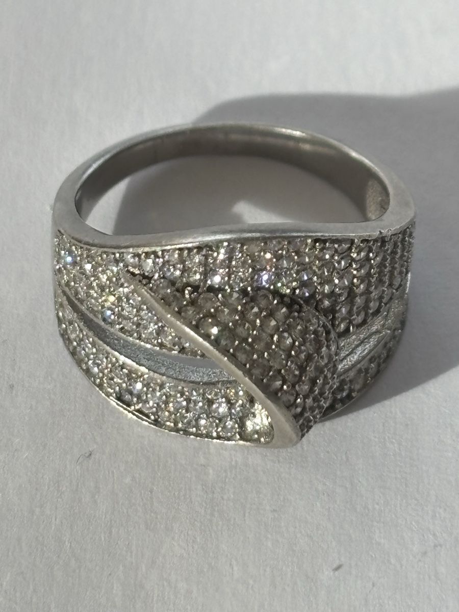 Ringe: Silberring S925 mit Zirkonia , Grösse 17,5 – Gebraucht aus Langnau am Albis von flusspflege 5
