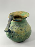 Antikes Bronzegefäss wohl römisch Patina Kanne